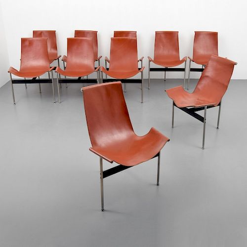Set of 10 Katavolos, Littell & Kelley "T" Chairs