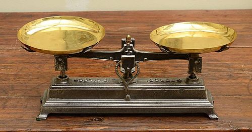 Edwardian Steel and Brass Scale