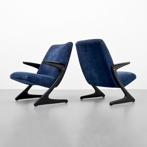 Pair of Bengt Ruda Lounge Chairs