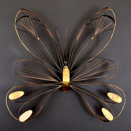 Large Curtis Jere Butterfly Wall Sculpture