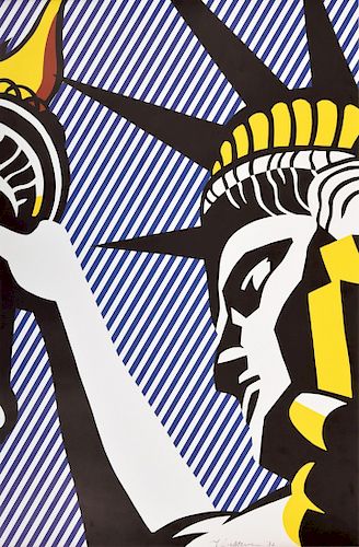 Roy Lichtenstein "I Love Liberty" Poster, Signed