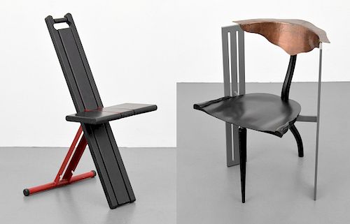 Borek Sipek "Ota Otanek" Chair & Memphis-Style Chair