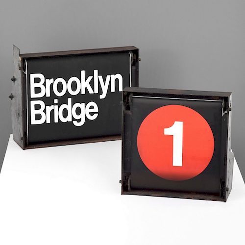 Vintage New York City Directional Signs