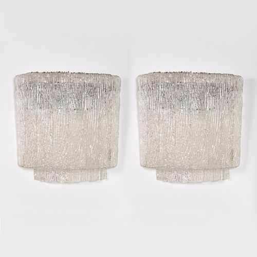 Pair of Large Barovier & Toso Sconces, Murano