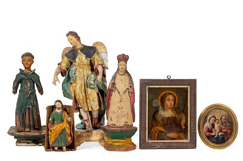 Six Continental and Spanish Colonial objects