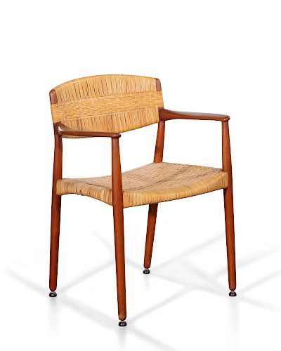 An Madsen and Larsen teak armchair by Willy Beck