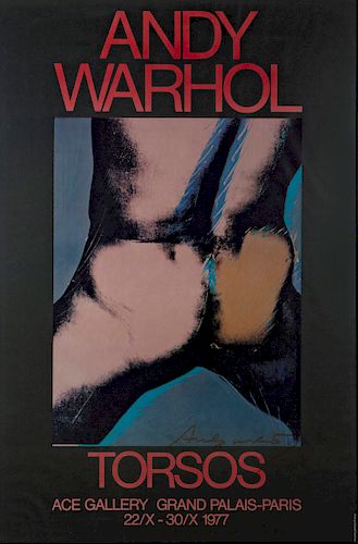 Andy Warhol, offset litho, Torsos, 1977