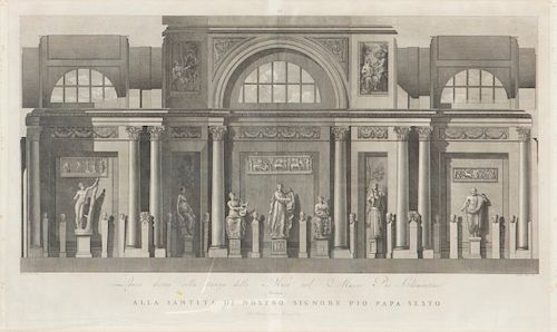 A pair of Italian architectural engravings, Feoli