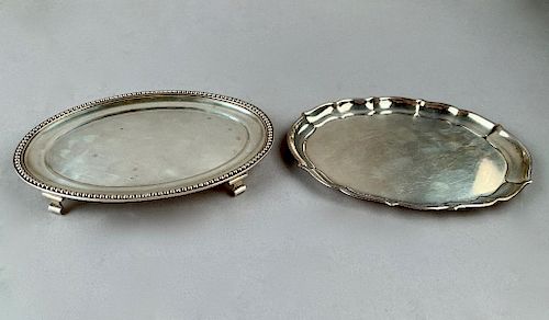 Two Silver Salvers