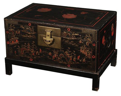 Chinese Paint Decorated and Lacquered