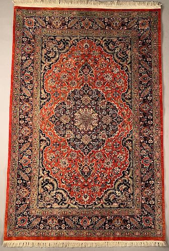 Signed Silk Qum Carpet