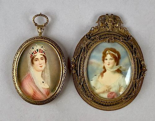 Two Framed Miniatures