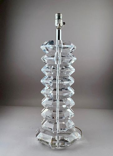 Modern Lucite Table Lamp
