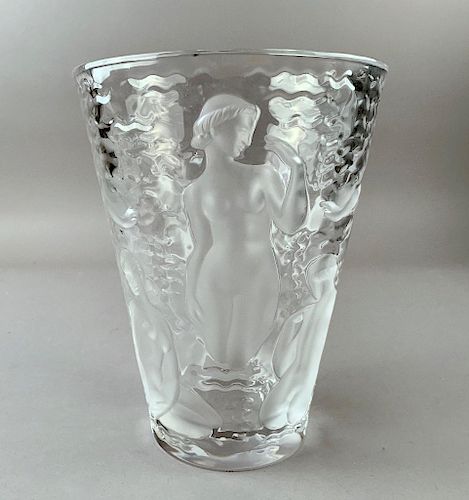 Lalique Cristal Vase, Ondines