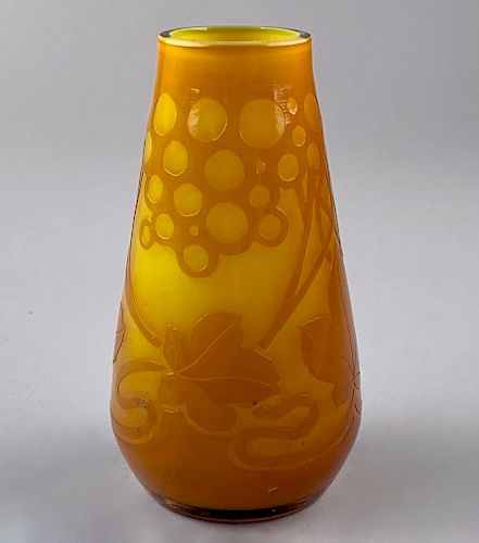 Silesia Cameo Glass Vase