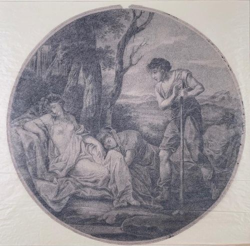Drawing after Angelica Kaufmann, 19thc.