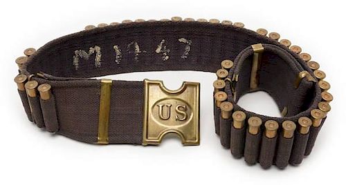 Contract Woven Cartridge Belt w/U.S. Buckle 