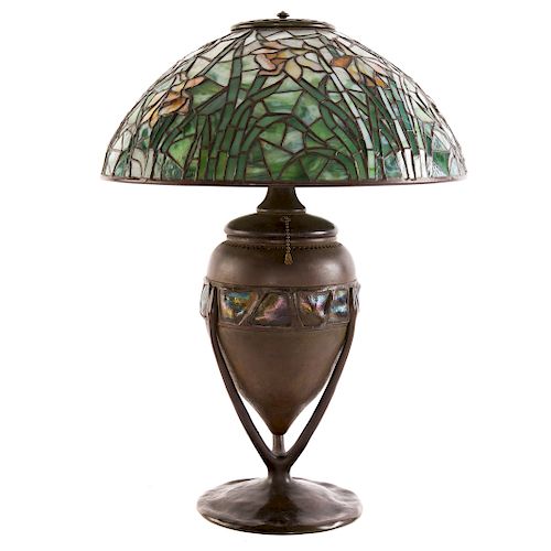 Rare Tiffany Bronze Turtleback Lamp