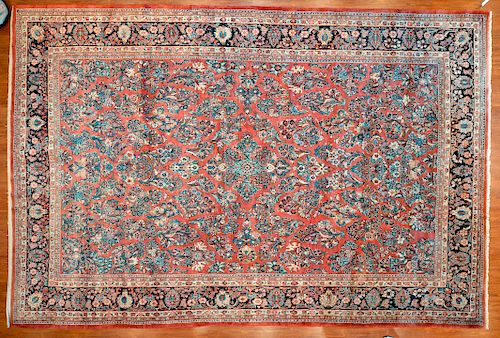 Semi-Antique Sarouk Carpet, 10.6 x 13.8