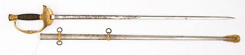 US Civil War Model 1860 Staff and Field Sword 