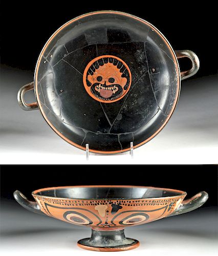 Greek Attic Kylix - Eye Cup with Gorgon