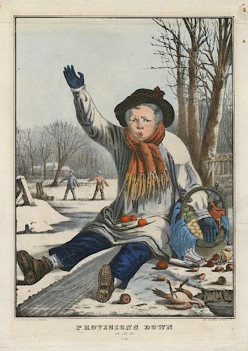 Provisions Down. OH! OH! OH! - Currier & Ives Small Folio