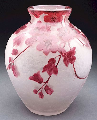 LeGras Floral Vase.