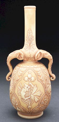 Webb Ivory Cameo Vase.