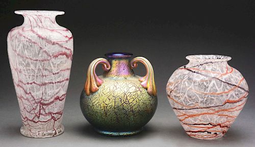 Three Loetz Art Glass Vases.