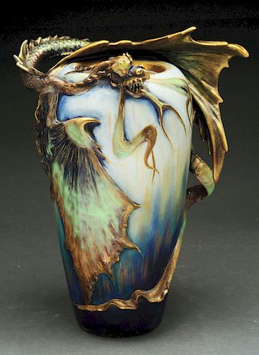 Amphora Dragon Vase. 