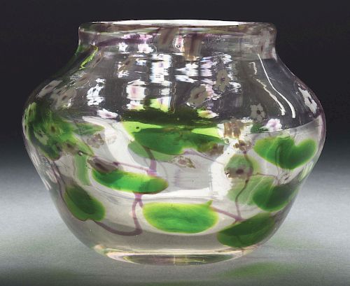 Tiffany Favrile Millefiori Paperweight Vase.