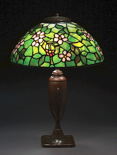 Tiffany Studios Apple Blossom Table Lamp.