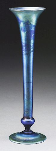Tiffany Blue Favrile Vase.