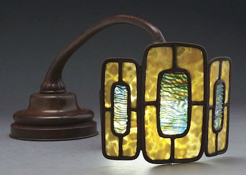 Tiffany Shield Lamp.