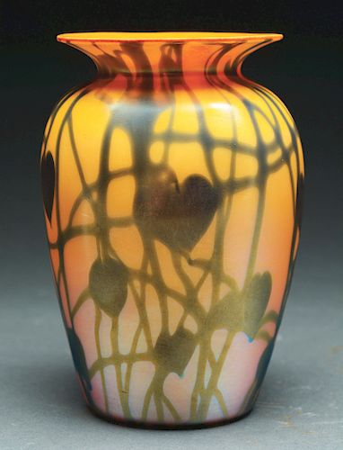 Durand Hearts and Vines Vase.