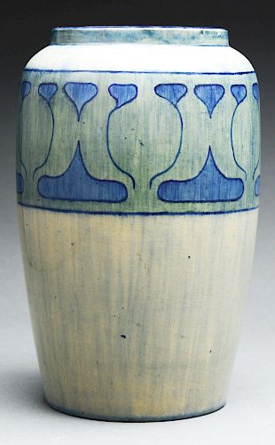 Marie Odell Delavigne, Newcomb College Large Early Pottery Vase. 