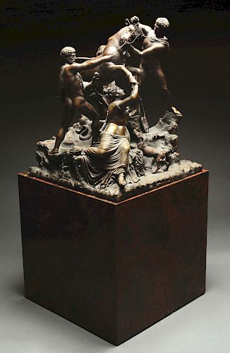 19th Century Farnese Bull Bronze Sculpture.