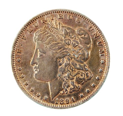 1894 Morgan Silver Dollar.