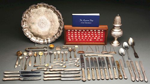 A Group of Sterling and Plated Wares.