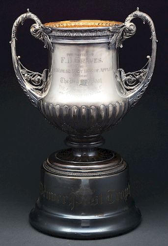 Large Silver Plate Prize Winning Cup.