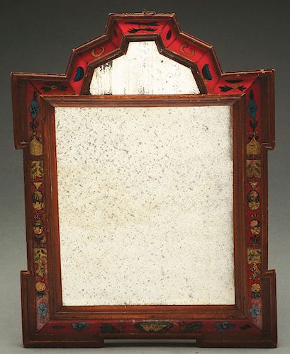 Rare Chinese Export Courting Mirror.