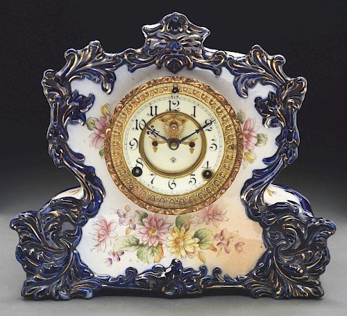 Antique Ansonia China Clock, Brooklyn, NY. 