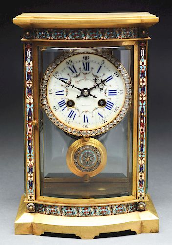 Bigelow & Kennard Champleve Clock.