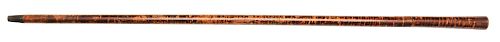Antique Birch Wood Cane with Silver Top.