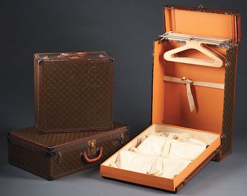 Lot of 3: Louis Vuitton Travel Set.