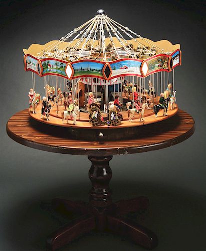 Extraordinary and Unique Engineer's Model of a Working Carousel. 