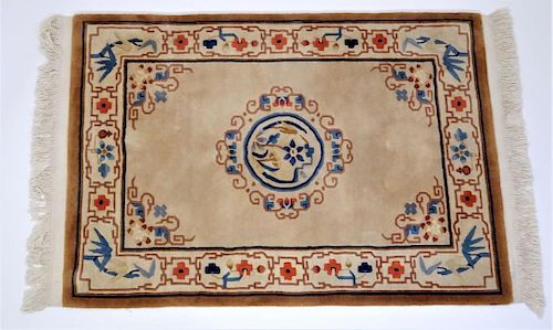 Semi-Antique Chinese Wool Rug