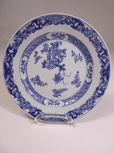 18th C. Chinese Blue and White Plate