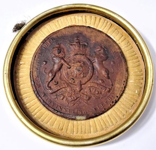Seal of King George II of England 1728