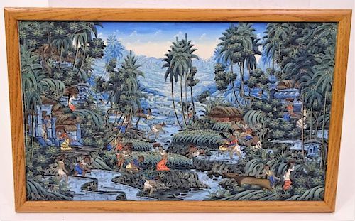 I. Dana, Bali, Watercolor/Gouache
